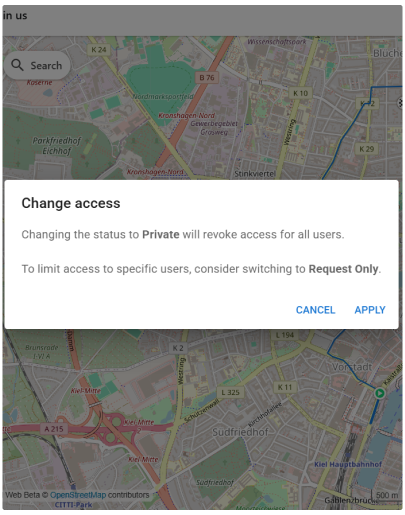 OsmAnd Web cloud Favorites edit