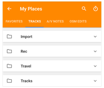 قائمة أماكني أندرويد