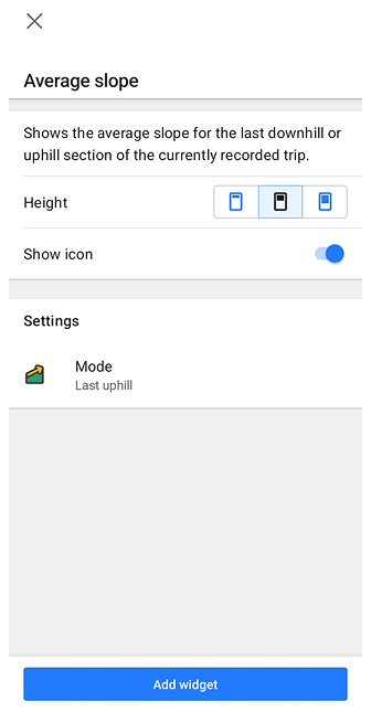 Average Slope Android