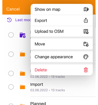 My places tracks iOS