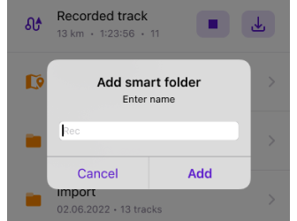 My places tracks