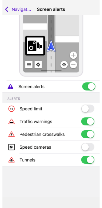 Navigation Settings