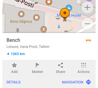 Profile Context menu Android