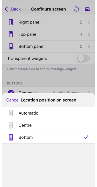 Display position Android
