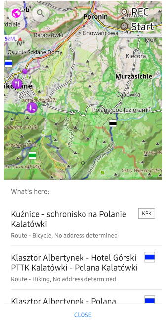 Route info