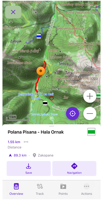 Route info