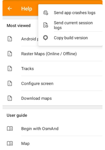 Send crash logs from Android 1
