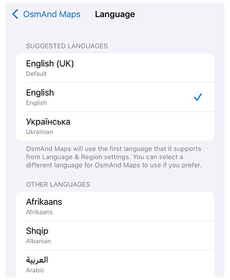 Allgemeine Einstellungen Sprache iOS
