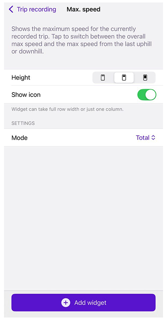 Velocidad máxima en iOS