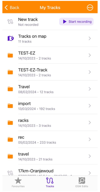 Mes Lieux avec tracés dans iOS