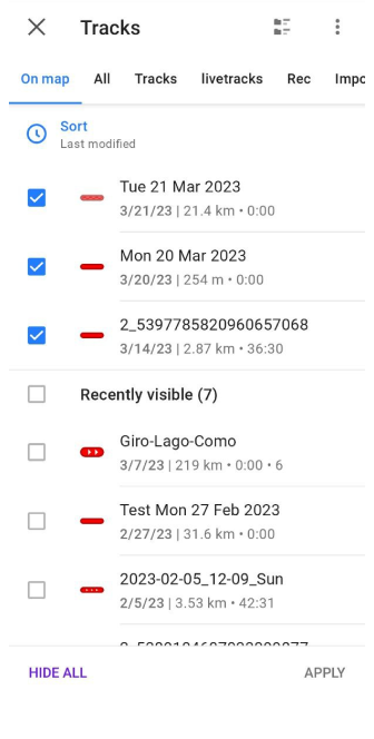 Configurer les tracés de carte Android