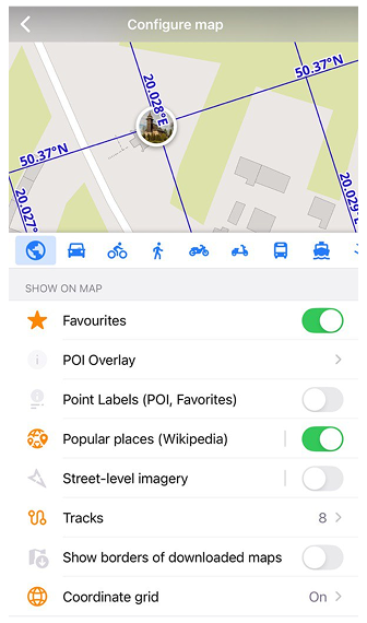 Kaart configureren android