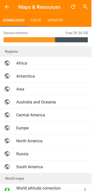 Kaartmenu algemeen Android downloaden