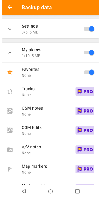 Functies favorietenmap Android