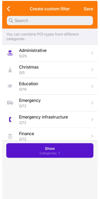 Niestandardowe POI iOS