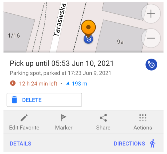 Estacionamento limitado