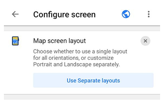 Layout da Tela do Mapa