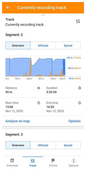 Android'de kaydı bitir