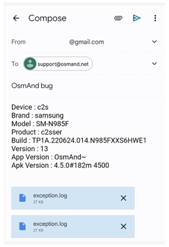 Android'den kilitlenme günlükleri gönder 2